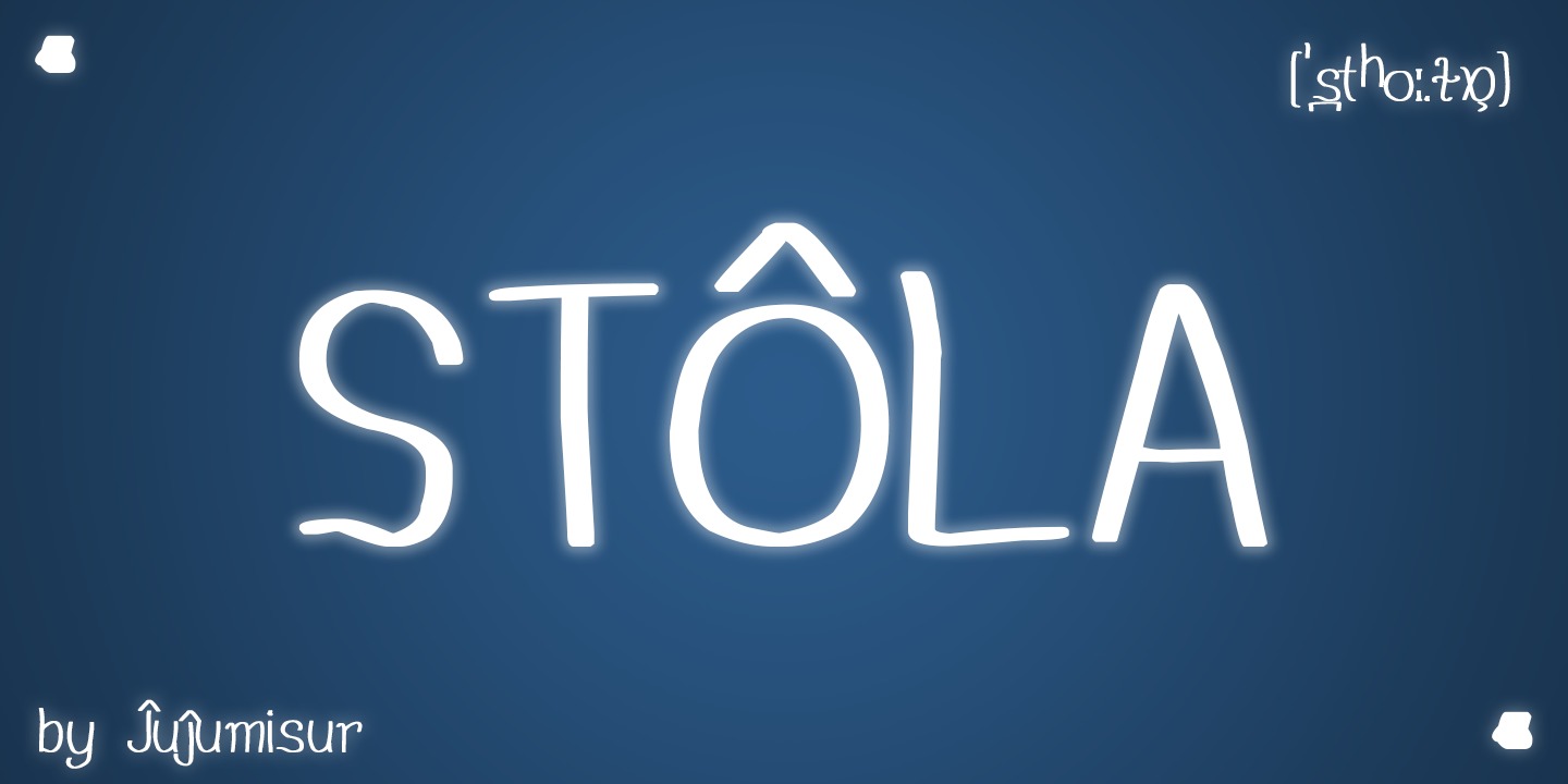 Пример шрифта Stola #1